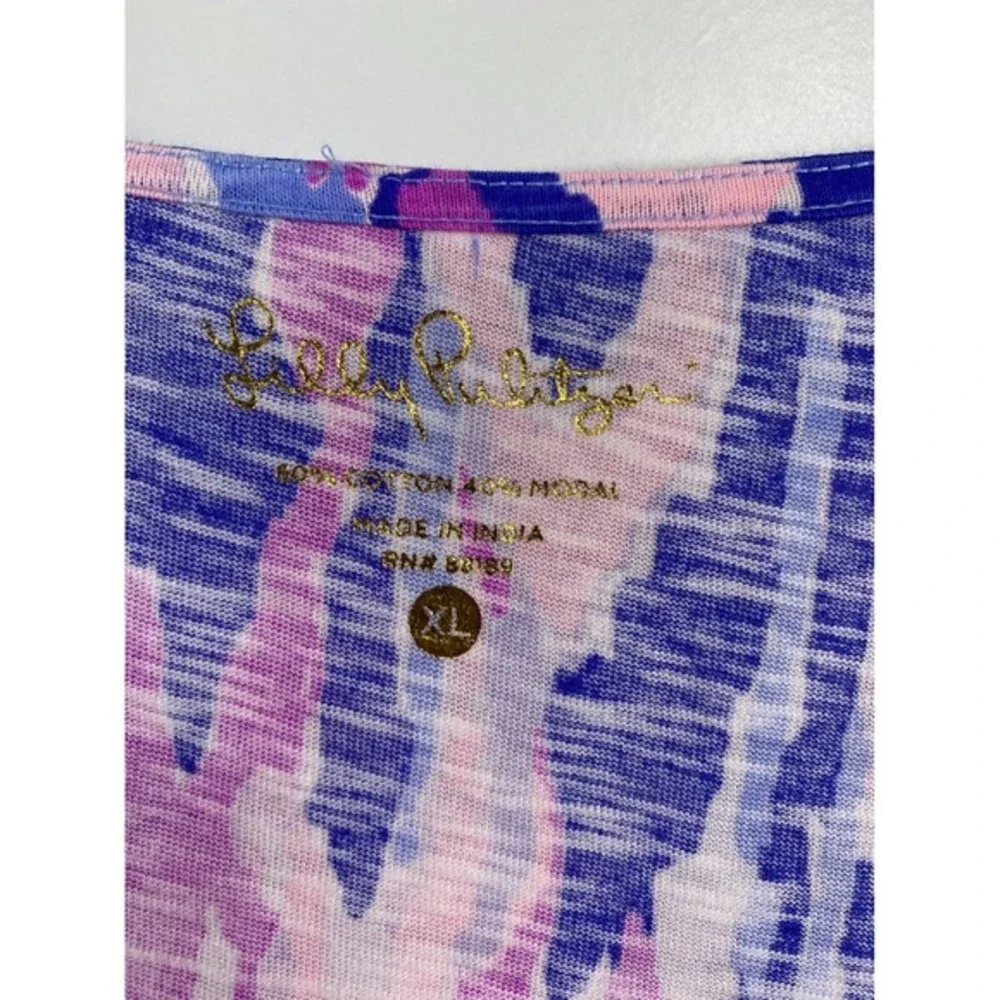Lilly‎ Pulitzer Womens Tideline Dress XL NWT Amethyst Cotton Resortwear Beach
